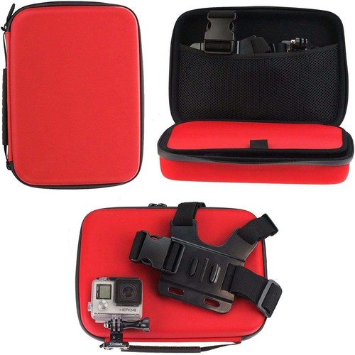 Navitech red case for gopro - red,